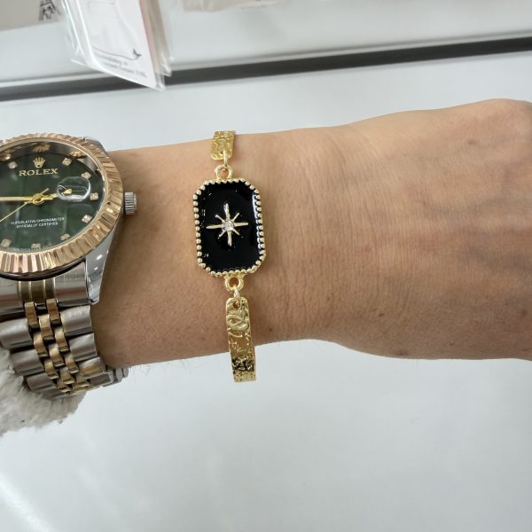 Vip Siyah Kelepçe Bileklik