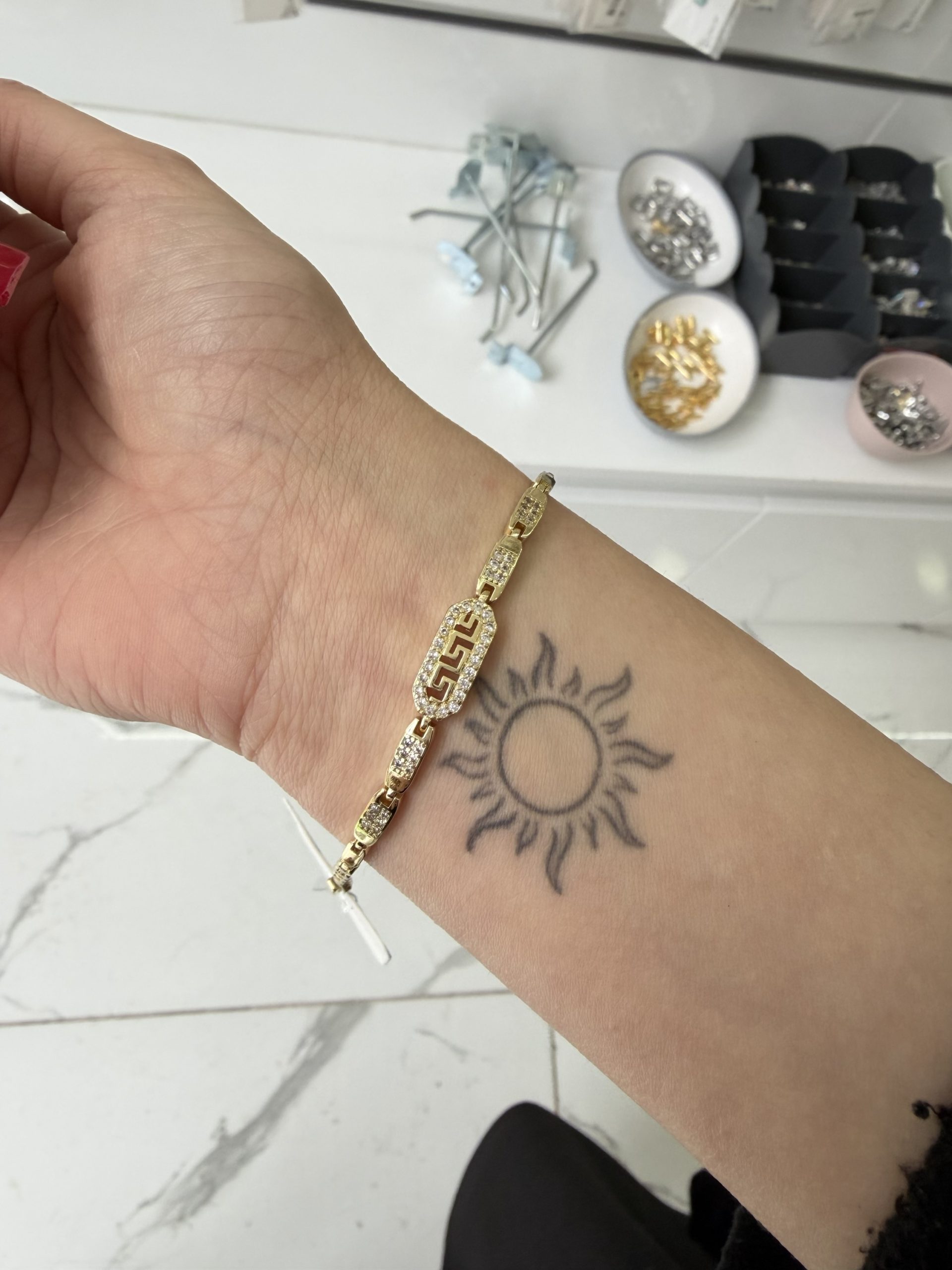 img_6183 14K CM Altın Kaplama Bileklik - Görsel 1