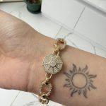 14K CM Altın Kaplama Bileklik Mrk