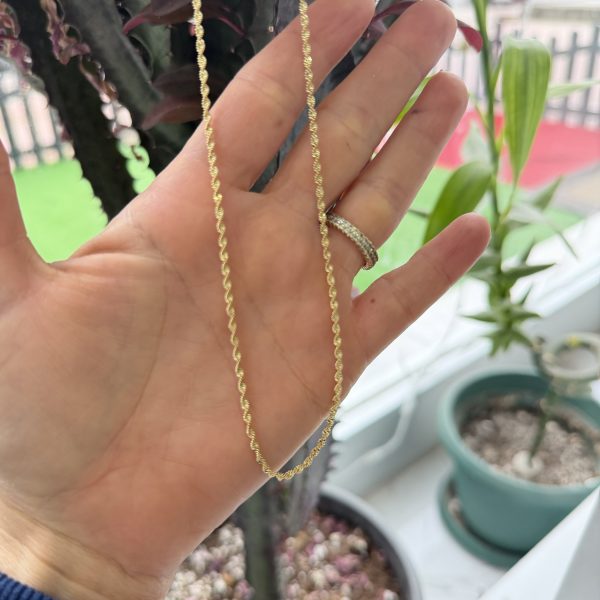 14K CM Altın Kaplama 45 cm Kolye