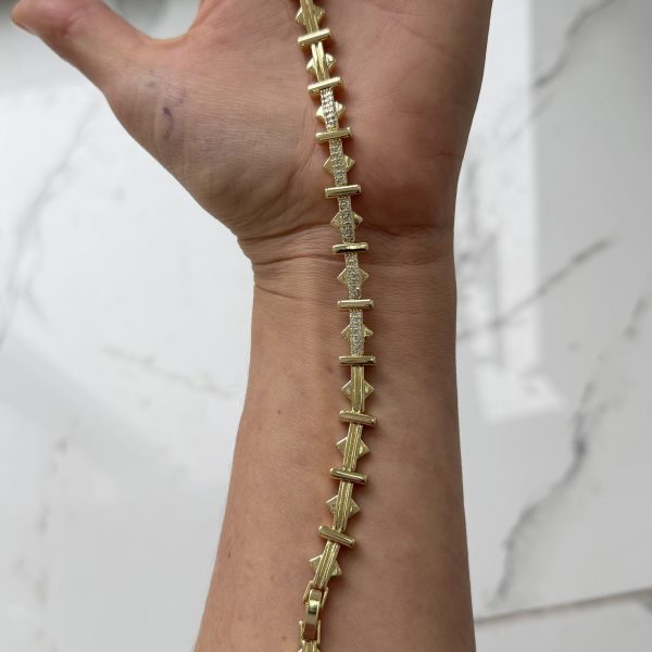 14K CM Altın Kaplama MRK Bileklik