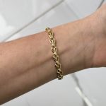 14K CM Altın Kaplama Lale Bileklik