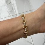 14K CM Altın Kaplama Taşlı Bileklik