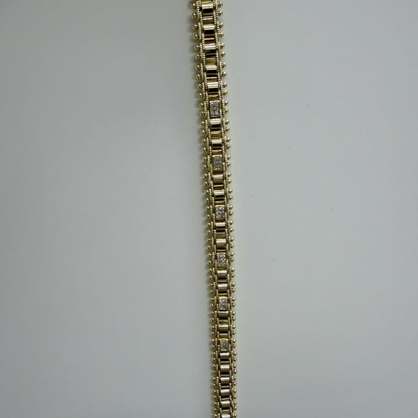 14K CM Altın Kaplama Hasır Bileklik