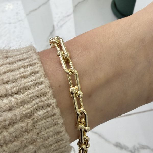 14K CM Altın Kaplama Tiffny Bileklik