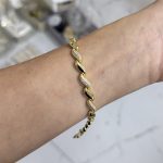14K CM Altın Kaplama S Bileklik