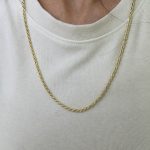 14K CM Altın Kaplama Burgu 50 cm Kolye