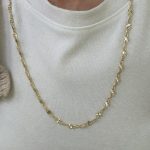 14K CM Altın Kaplama Yaldız Kolye 60 cm