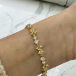 14K CM Altın Kaplama Fiyonk Bileklik