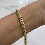 14K CM Altın Kaplama Kalın Bileklik