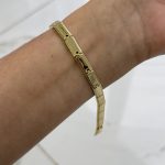 14K CM Altın Kaplama Parlak Bileklik