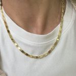 14K CM Altın Kaplama 45 cm Arp Kolye