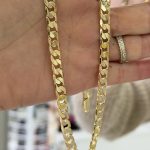 14K CM Altın Kaplama Kalın Arpa 45 cm Kolye