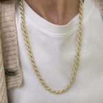 14K Cm Altın Kaplama Kolye 60 cm