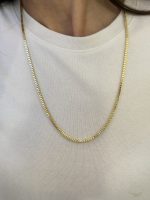 14K CM Altın Kaplama Küp Kolye - Görsel 2