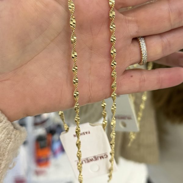 14K CM Altın Kaplama 60 cm Kolye