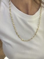 14K CM Altın Kaplama 60 cm Kolye - Görsel 2