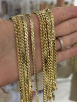 14K CM Altın Kaplama Kalın S Kobra Kolye 45 cm