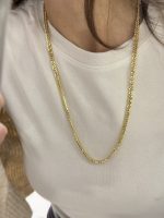 14K CM Altın Kaplama Kalın Kolye - Görsel 2