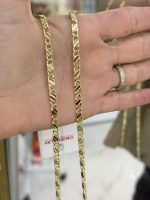 14K CM Altın Kaplama Kalın Arapul 60 cm Kolye - Görsel 2