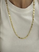 14K CM Altın Kaplama Kalın Arapul 60 cm Kolye