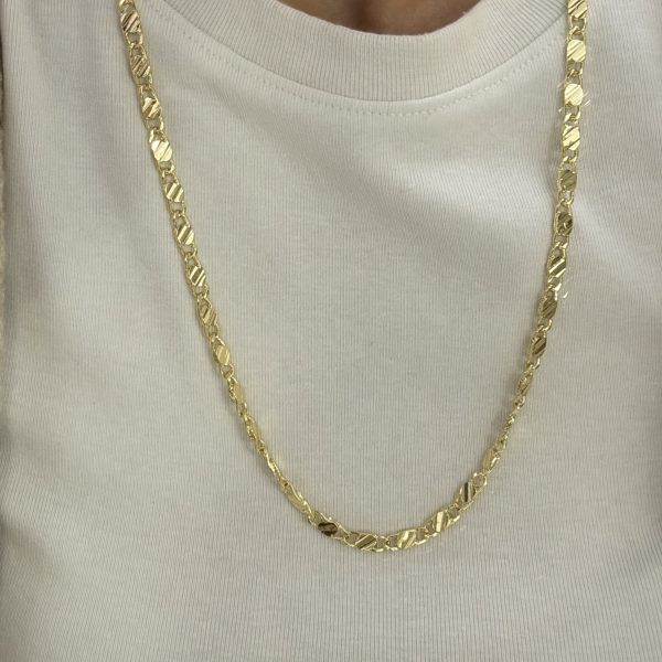 14K CM Altın Kaplama Kalın Arapul 60 cm Kolye