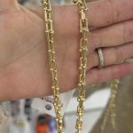 14K CM Altın Kaplama TFY Kolye 55 cm