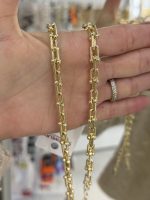 14K CM Altın Kaplama TFY Kolye 55 cm